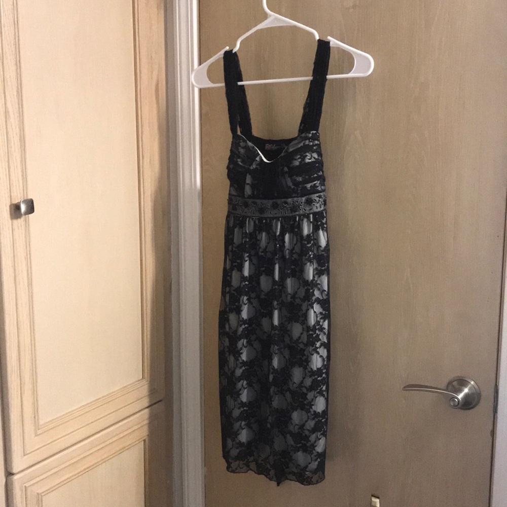 Volume one black and gray dress